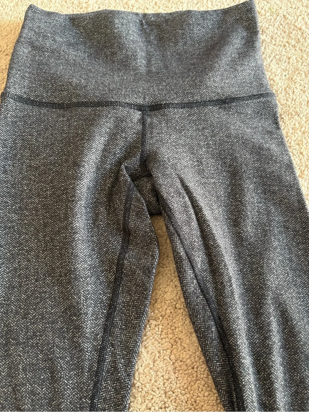 lululemon athletica Heathered Dark Gray High-Waist Leggings